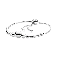 Срібний браслет Сфери з регульованою застібкою Pandora 597749