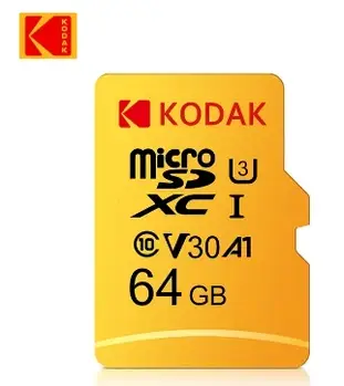Картка пам'яті Micro SD Kodak 64 GB microSDXC UHS-I U3 V30 A1 Class 10