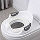 Накладка на унітаз дитяча м'яка Білий Сірий, фото 6