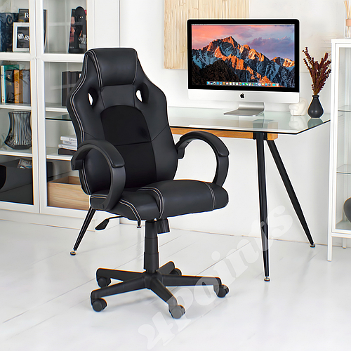 Геймерское игровое компьютерное кресло 4Points FT с тканевой обивкой ...