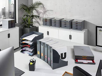 Лотки і бокси для зберігання документів