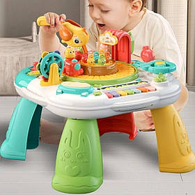 Дитячий музичний розвивальний столик YL618 Розвивальний центр для дітей Іграшка для розвитку малюка
