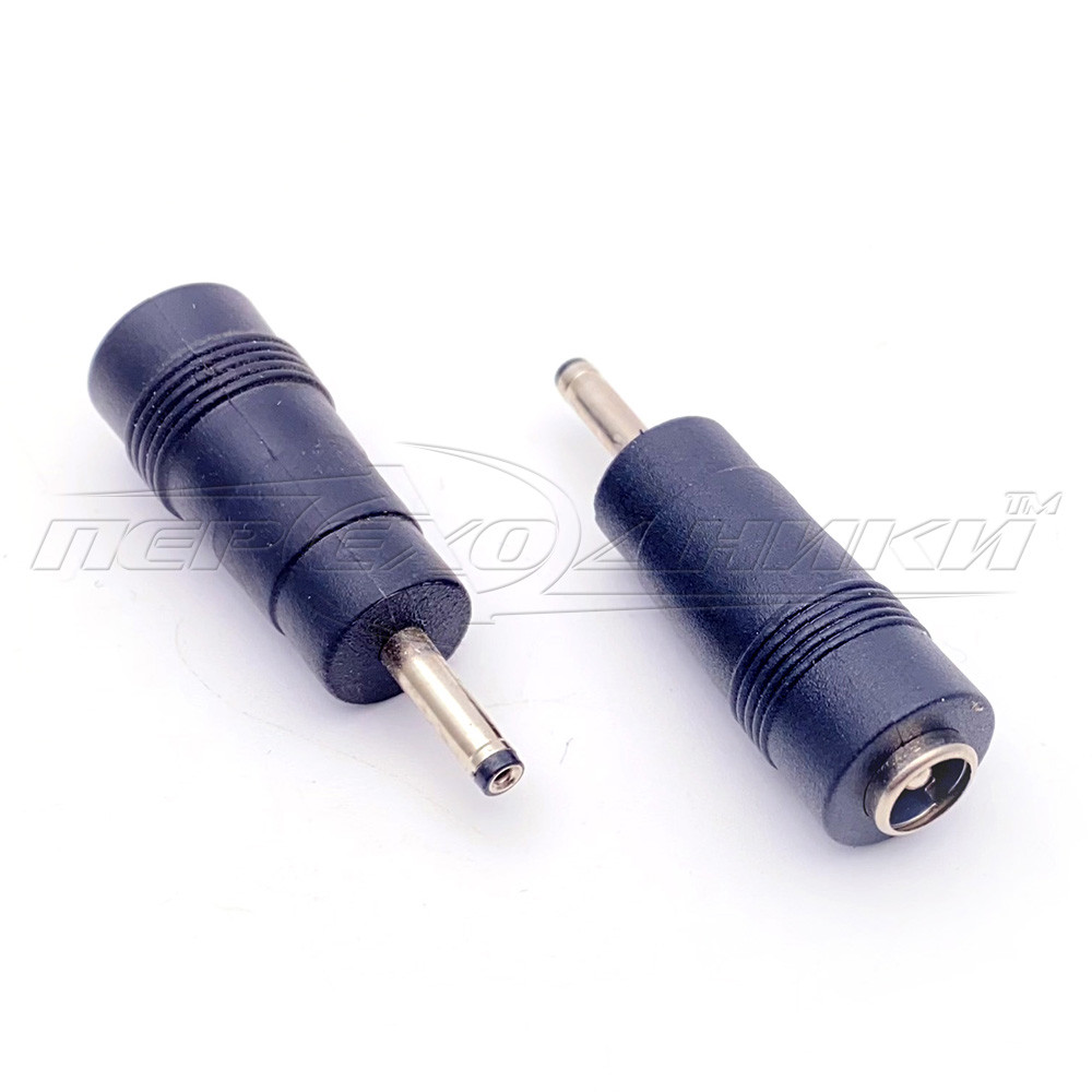 Перехідник живлення DC штекер 3.0x1.1 мм — гніздо 5.5х2.1 мм