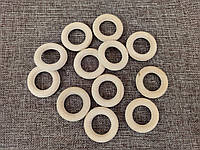 Кольцо деревянное для макраме, детских грызунков, ф42мм, без покрытия