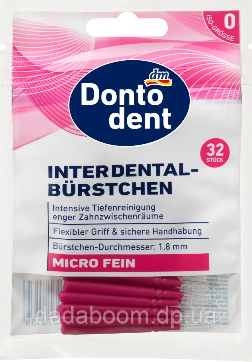 Зубні йоржики Dontodent (0.4 мм ISO 0) 32 шт