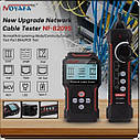 NOYAFA NF8209S Багатофункціональний тестер мережевого кабелю RJ45 CAT6 Кабельний трекер PoE/ Вимірювання довжини, фото 4