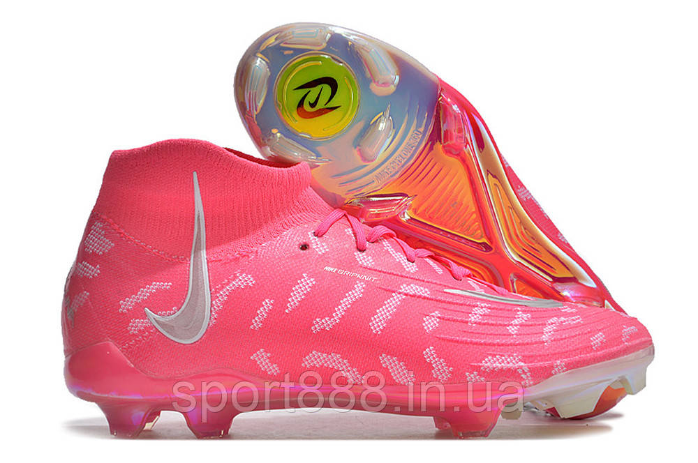 Eur36-45 футбольні Бутси Nike Phantom Luna Elite FG рожеві