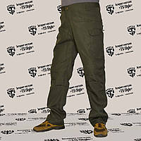 Тактичні військові багатокишеневі штани IX9 в кольорі хакі