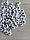 Бусини  "  Цифри   Круглі "  чорно білі 100 грамів, фото 3