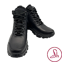 Черевики чоловічі зимові шкіряні чорного кольору "Style Shoes", фото 2