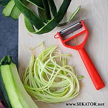 Двостороння овочечистка Opinel / Опінель T-Duo Polymer Red (Франція), фото 4