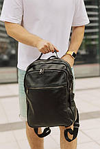 Міський рюкзак Craft (чорний) гарний стильний з відділенням для ноутбука натуральна шкіра rkz0016