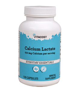 Vitacost Calcium Lactate кальцію лактат, 600 мг 100 капсул