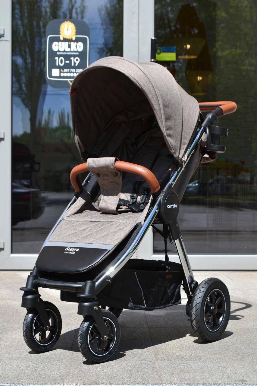 Дитяча прогулянкова коляска — книжка з регульованою спинкою CARRELLO Supra CRL-5510 Bisquit Beige бежева