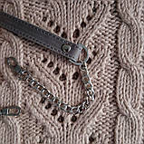 Ручка для міні сумочки 1,5 *130. Світло-сірий, фото 2