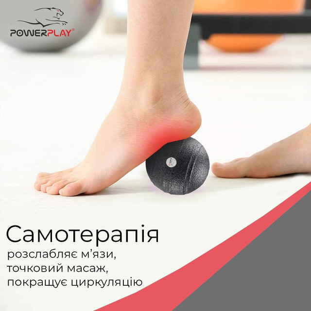 Набір масажних м'ячиків PowerPlay 4007 EPP Massage Ball Чорні (3 шт.) 2 4967545925 w640 h2048 2446334972 w640 h640 2446334972