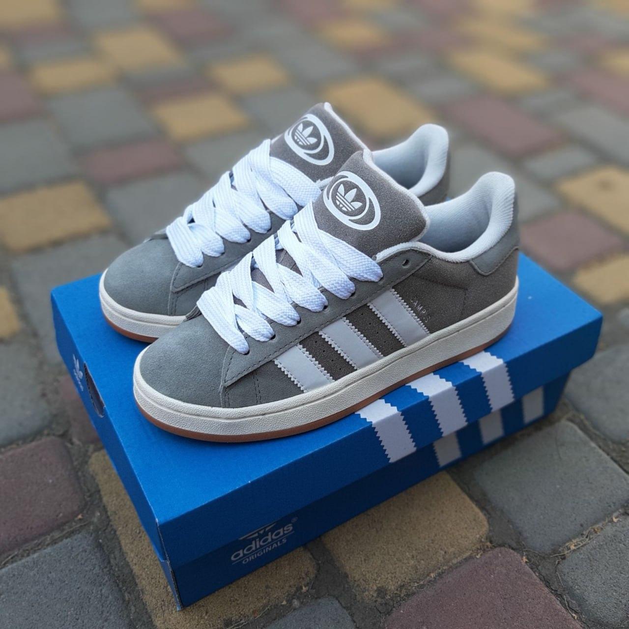 Adidas Campus мужские весенние/летние/осенние серые кроссовки на ...