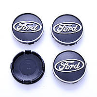Заглушка колесного диска Ford 60x55 черный ABS пластик 4шт. 50040 50040 2