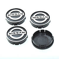 Заглушка колесного диска Nissan 60x55 черный ABS пластик 4шт. 50036 50036 2