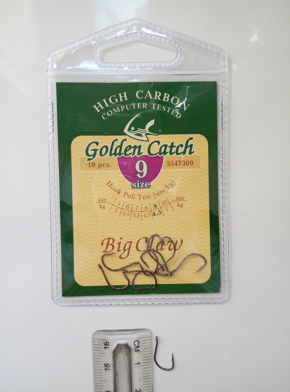 Гачки для риболовлі Golden Catch Big Claw No9