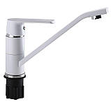 Кухонний змішувач Globus Lux Laguna GLA-0203Q-7-WHITE білий, фото 5