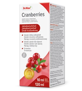 Dr.Max Cranberries екстракт журавлини, шипшини, D-маноза для підтримки сечовидільної системи, 120 мл