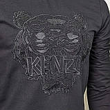 Чоловіча кофта світшот Kenzo CK6853 чорна, фото 6