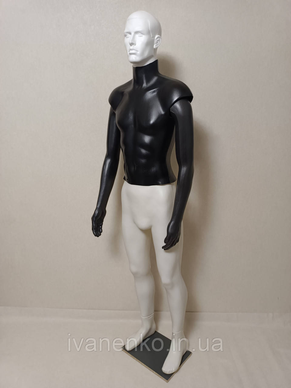 Манекен чоловічий в повний зріст на підставці ДВП, фото 1