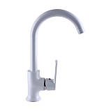 Кухонний змішувач Globus Lux Laguna GLA-0203SL-7-WHITE білий, фото 5