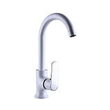 Кухонний змішувач Globus Lux Laguna GLA-0203SL-7-WHITE білий, фото 4