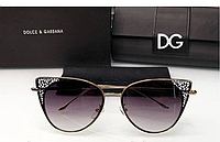 Брендовые женские солнцезащитные очки D&G (8800) black