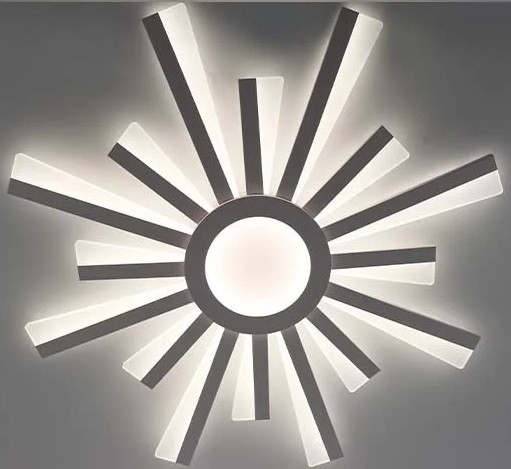 Керована світлодіодна люстра Esllse TERESA 100W R-APP-680x50-WHITE/WHITE-220-IP20, фото 1