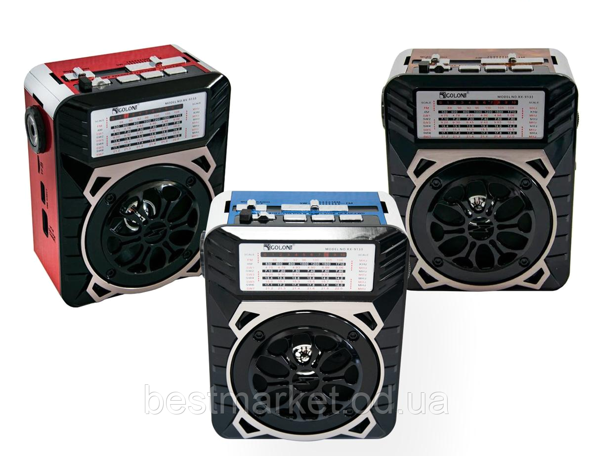 Радіоприймач із Ліхтариком Colon RX-9133 Акумуляторний