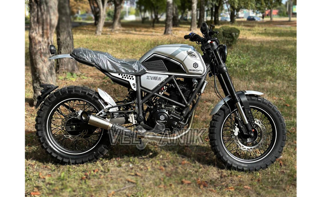 Мотоцикл GEON Scrambler 250 Silver
