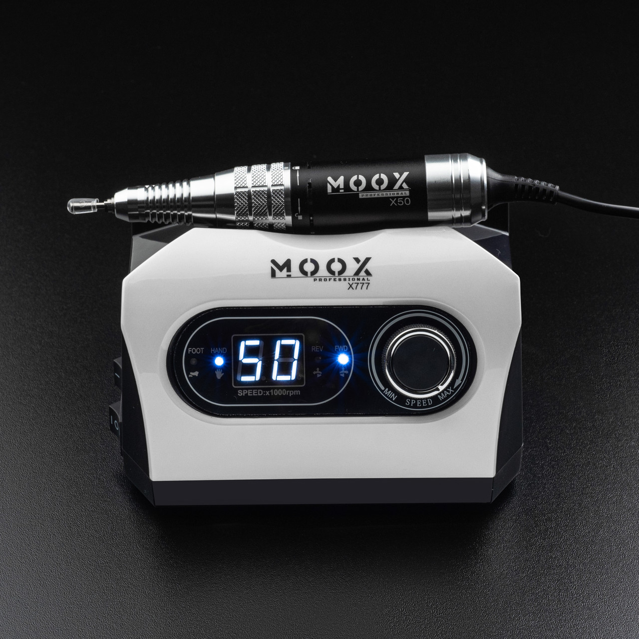 Фрезер для манікюру та педикюру MOOX X777 50000 об/хв 70W Білий, фото 1
