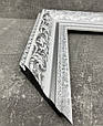 Дзеркало підлогове в спальню 170х50 Black Mirror біле з патиною срібла, фото 5