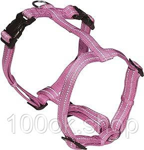 Шлея для собак Croci SOFT нейлонова 50-65 см рожева (B01E55L7AC) б/у 2235, фото 1