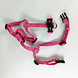 Шлея для собак Croci SOFT нейлонова 50-65 см рожева (B01E55L7AC) б/у 2235, фото 3
