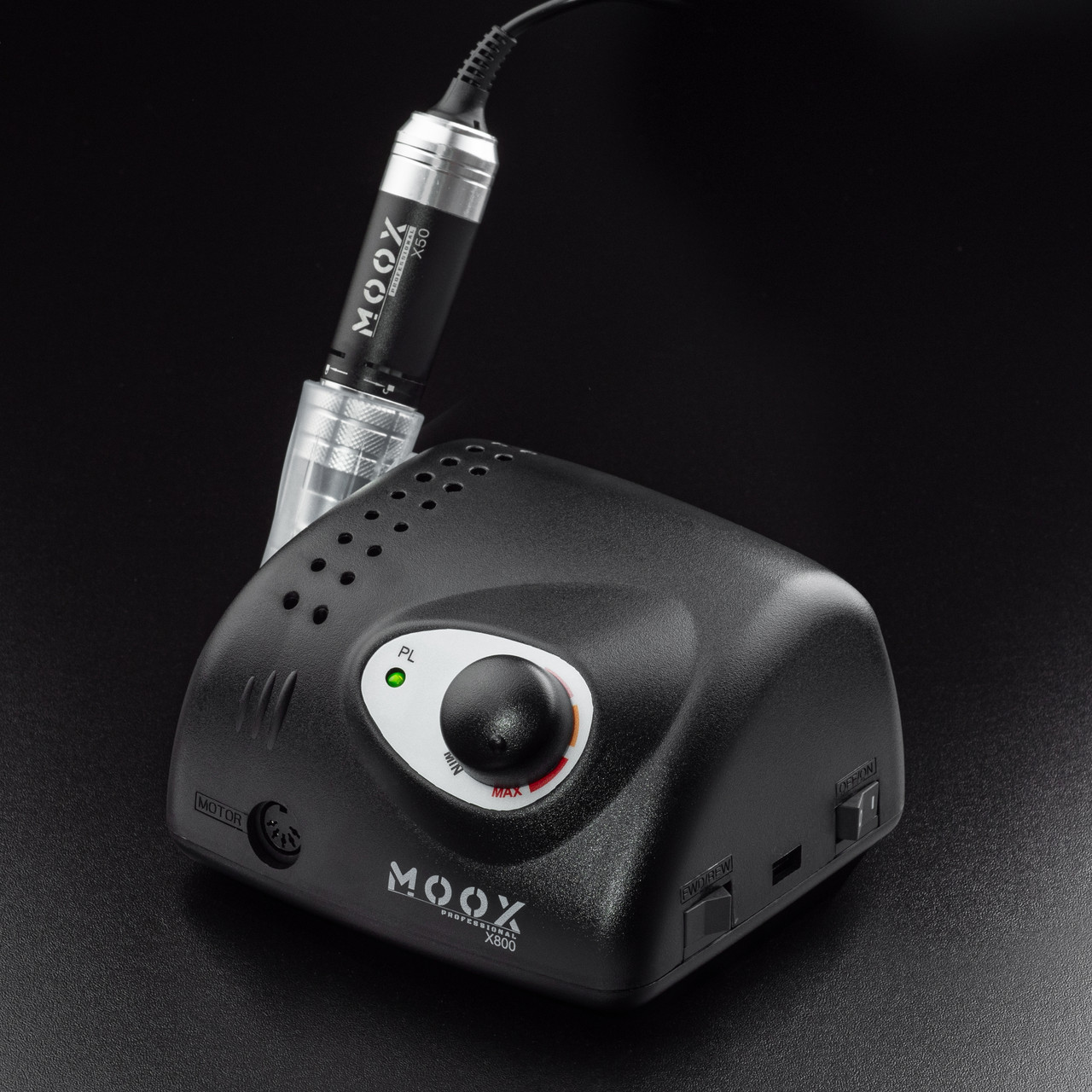 Фрезер для манікюру та педикюру MOOX X 800 50 000 об/хв 70 W Чорний, фото 1