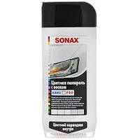 Белый восковой полироль с карандашом Sonax Polish&Wax Color NanoPro (500мл)