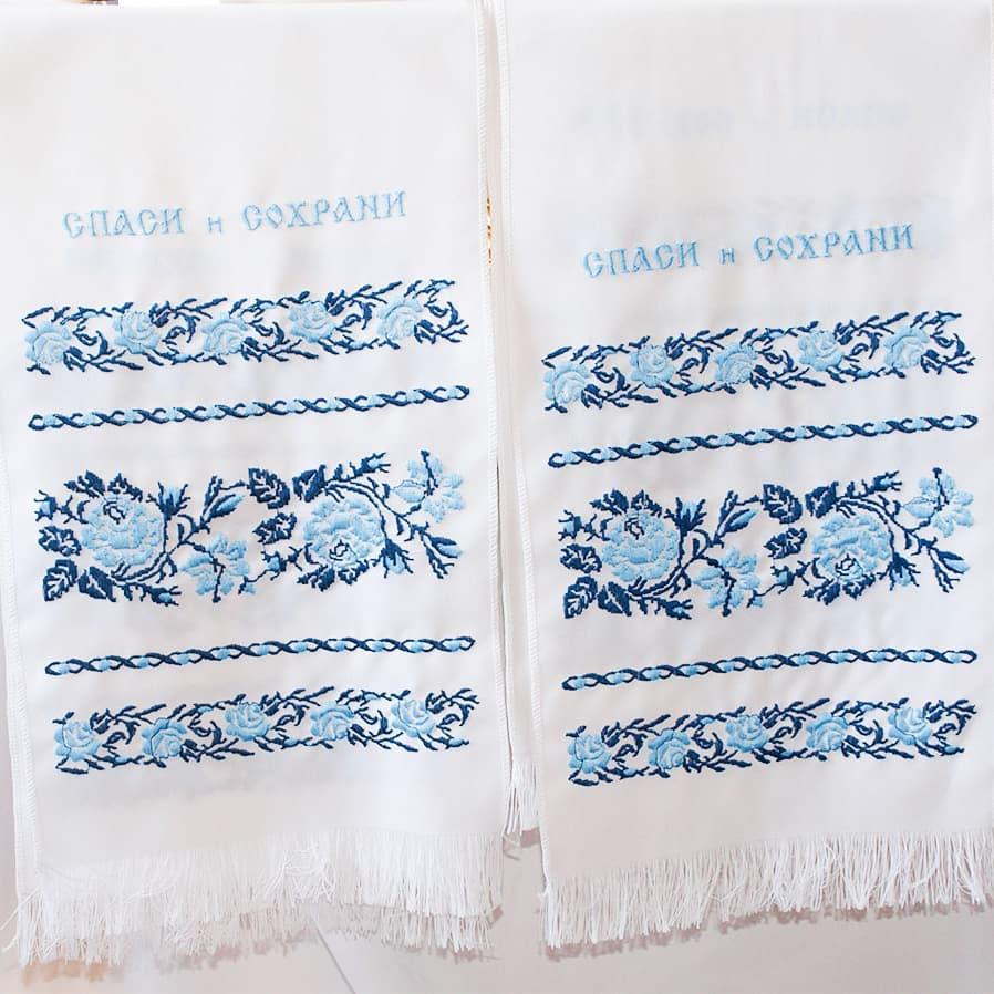 Весільні рушники для ікон з вишивкою №3, фото 1