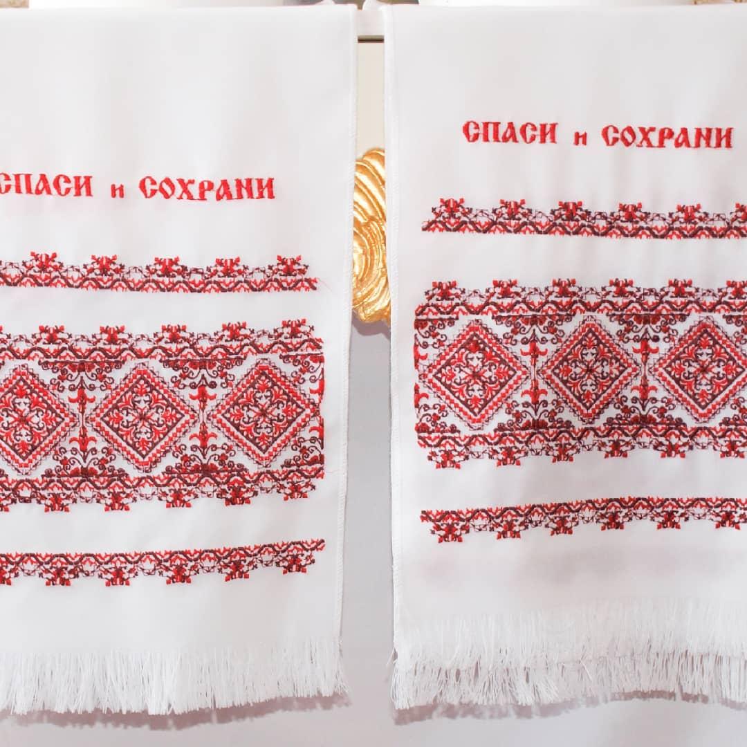 Весільні рушники для ікон з вишивкою №27