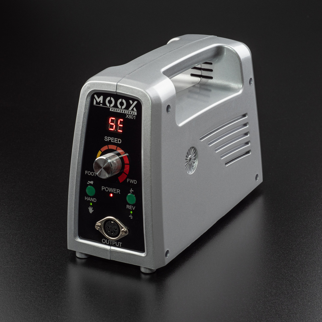 Фрезер для манікюру та педикюру MOOX X 801 55 000 об/хв 80 W Сріблястий, фото 1