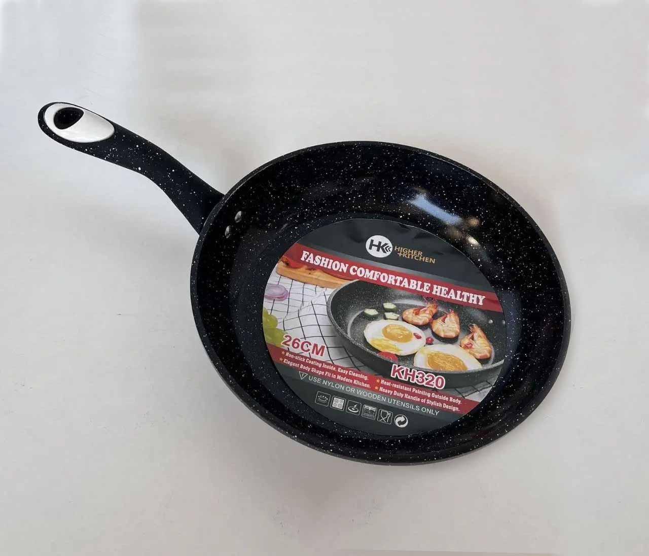 Сковорода з антипригарним мармуровим покриттям Higher Kitchen KH 320 26 см