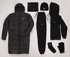 Набір 6 в 1 Куртка парка, спортивний костюм, шапка, баф, шкарпетки, рукавички