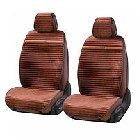 Накидки на сидения NAPOLI EL 700 215 (2шт) передние темно-коричневые