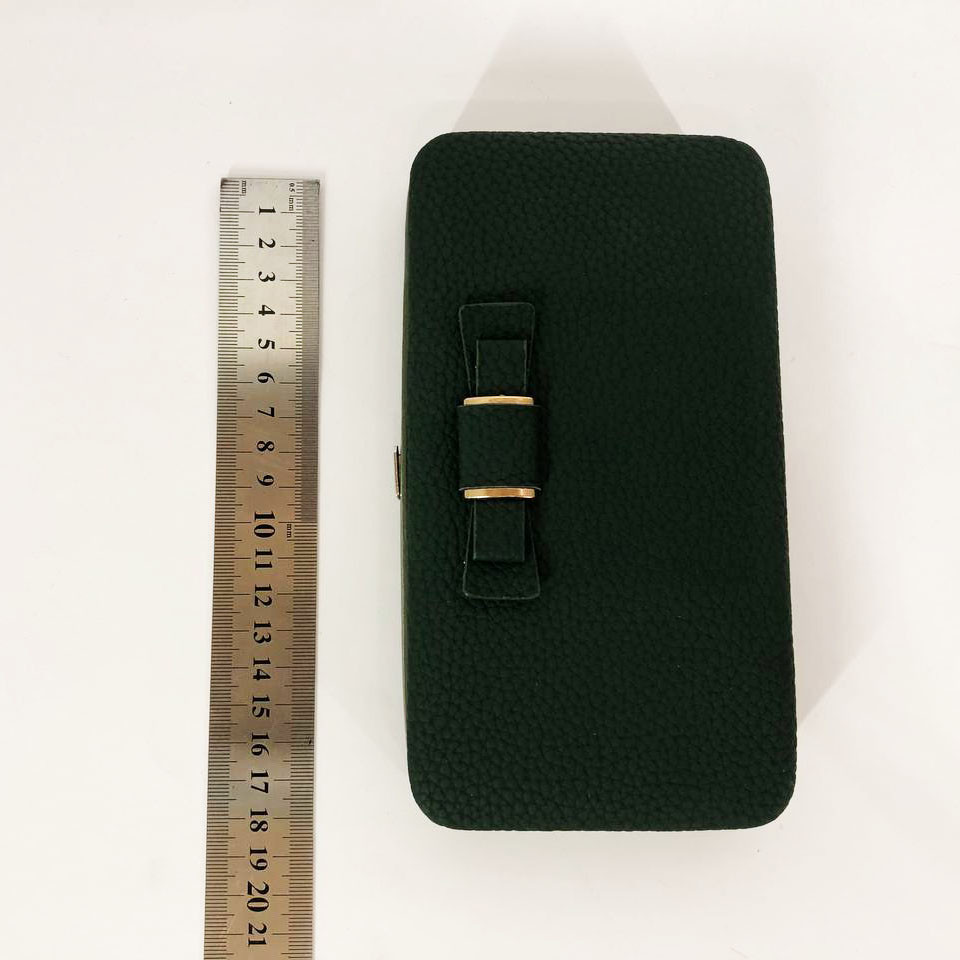 Гаманець Baellerry Pidanlu N1330 зелений жіночий клатч з екошкіри для грошей та карток, фото 1