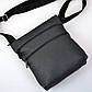 Чоловіча сумка месенджер натуральна шкіра чорна для документів офісна стильна, фото 9