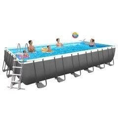 Каркасний басейн Intex 26368-1, 732 х 366 х 132 см (драбина, тент, підстилка, сітка)