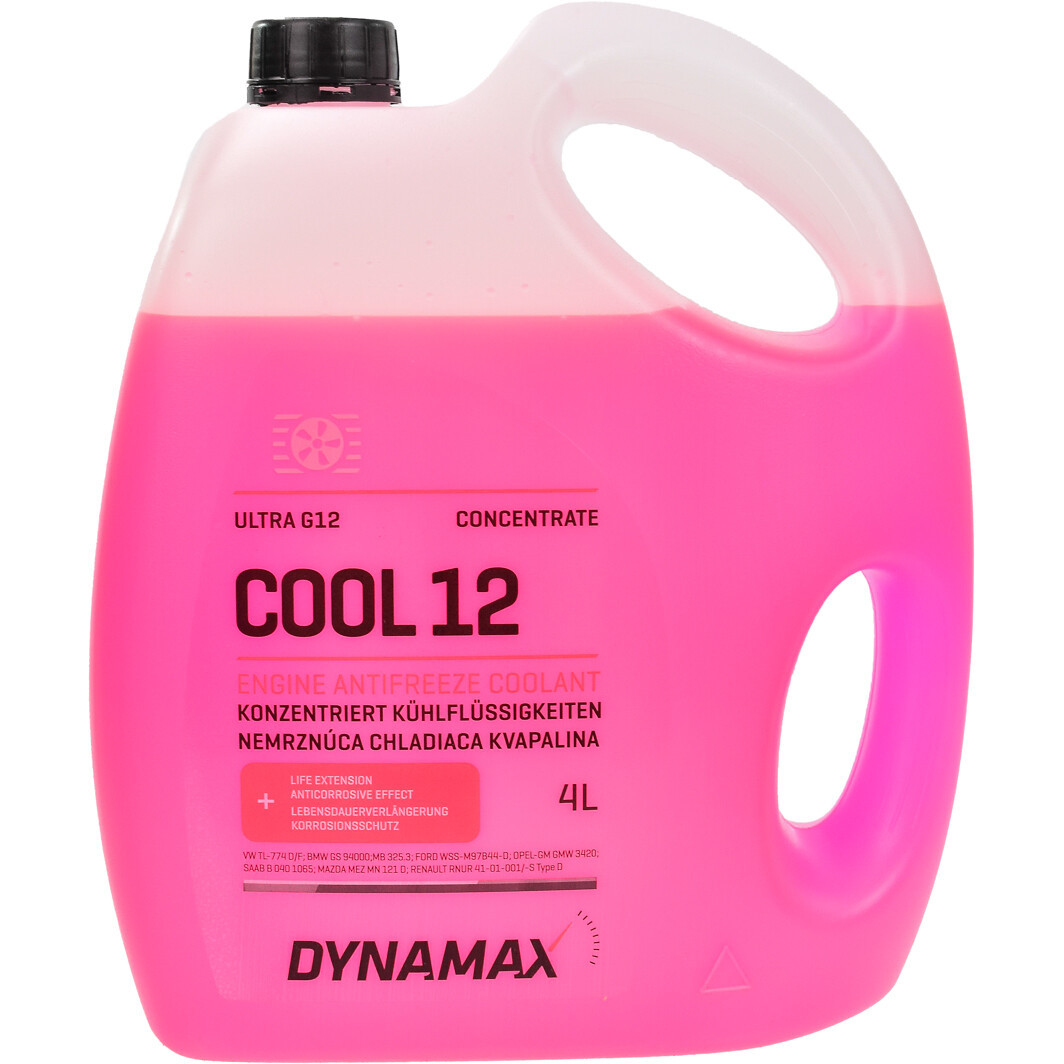 Dynamax Cool Ultra G12 червоний, 4 л (500144) концентрат антифризу, фото 1